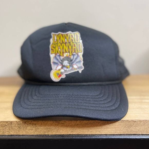 Black Lynrd Skynrd Trucker Adjustable Hat NEW - Picture 4 of 4